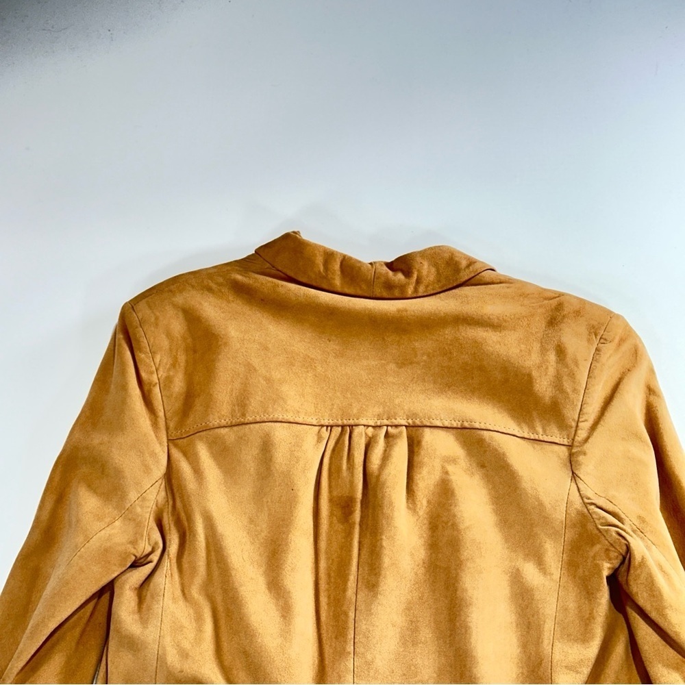 Lady Scully vintage boho suede open front jacket tan size 10 - Picture 7 of 15